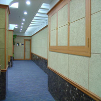 辦公樓走廊木絲吸音板