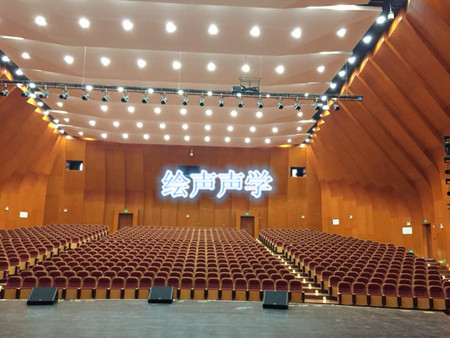 重庆大型报告厅墙面木质吸音板项目