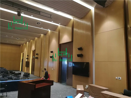 广州威廉希尔中文网站山西太原会议室木质吸音板项目完工